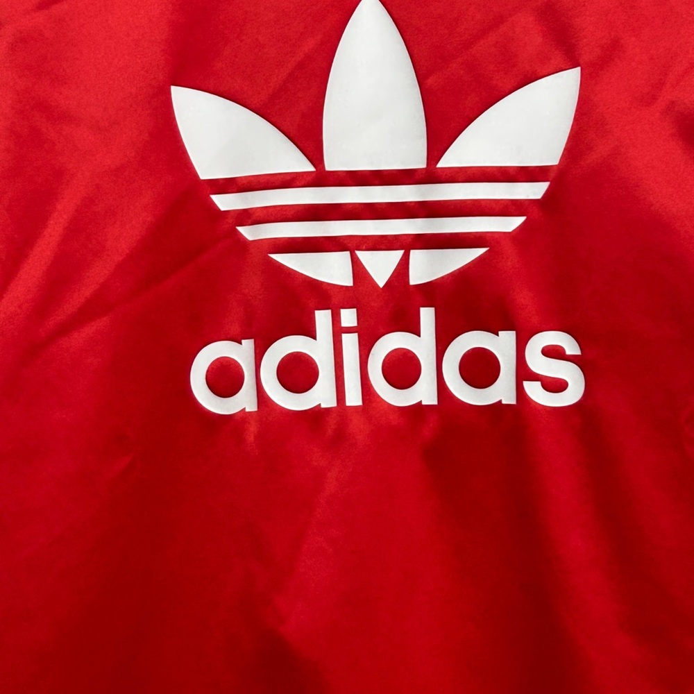 Adidas Originals Red Trefoil Logo Crewneck Sweatshirt Women’s Small(A428)✨ - Picture 6 of 16
